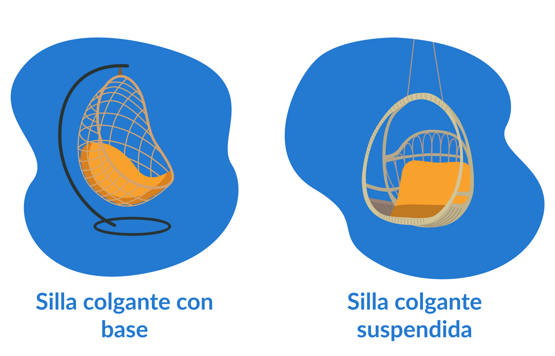 Silla colgante base, silla colgante suspension